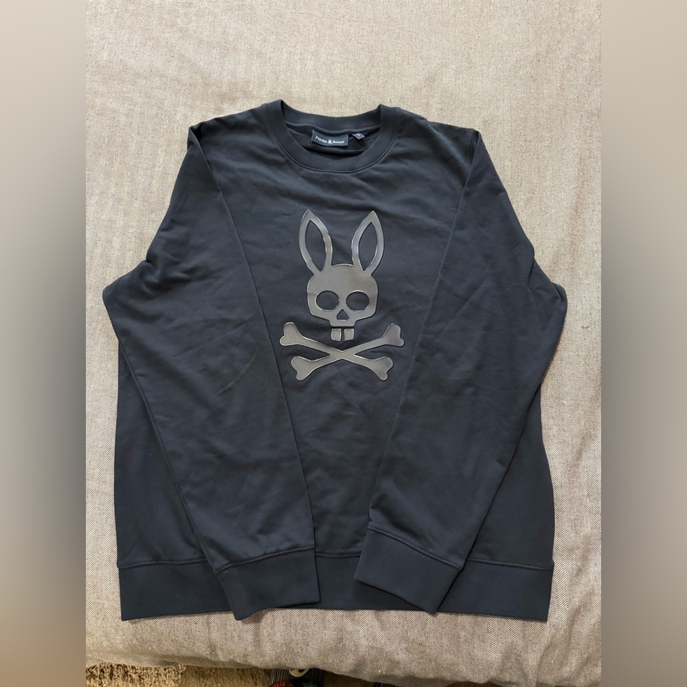 BNWT Psycho Bunny Black Sweater
